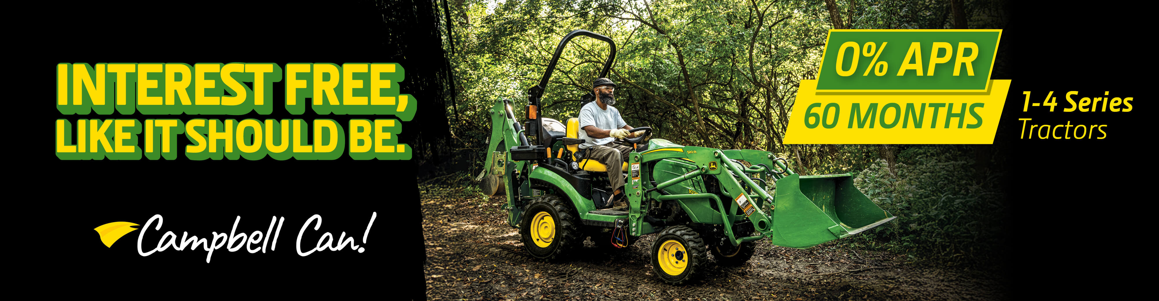 0% APR 60 Months 1-4 Series Tractors